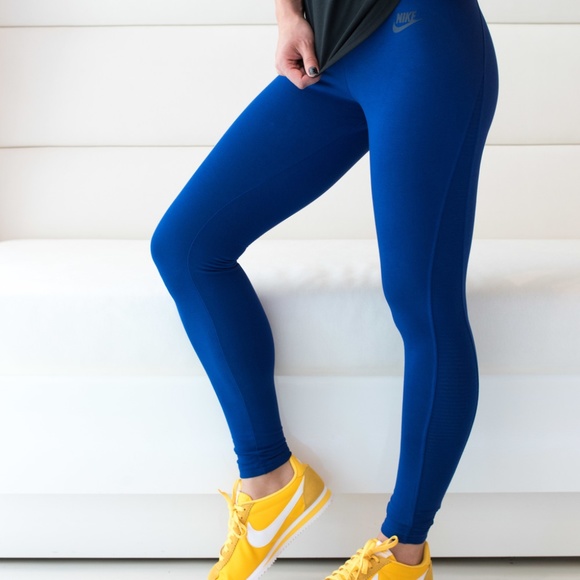blue nike leggings